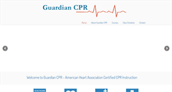 Desktop Screenshot of guardiancpr.net